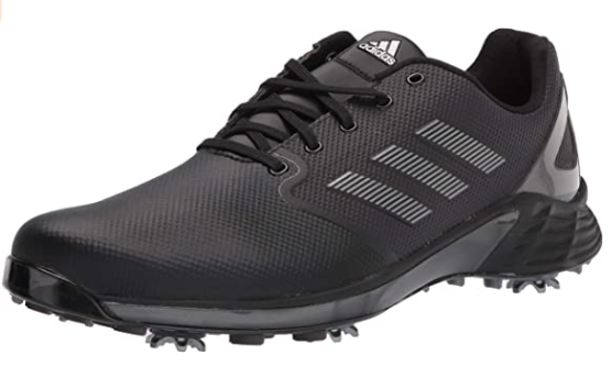 adidas Men&#039;s ZG21 Golf Shoe, Grey Tri/Silver Metallic/Bright Pink